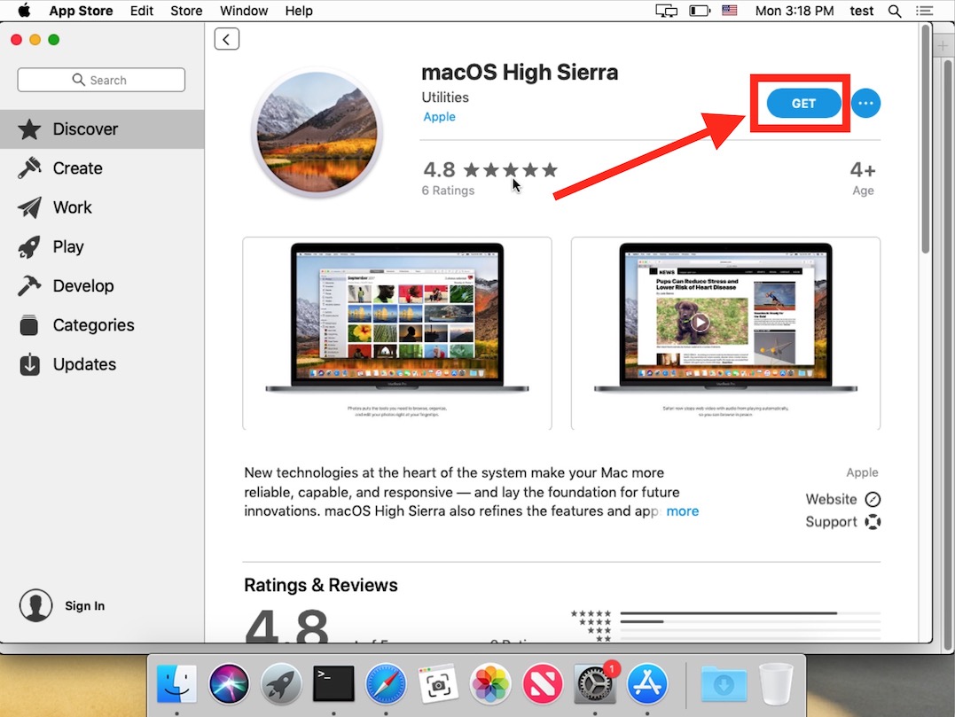 Mac store where download high sierra mac os
